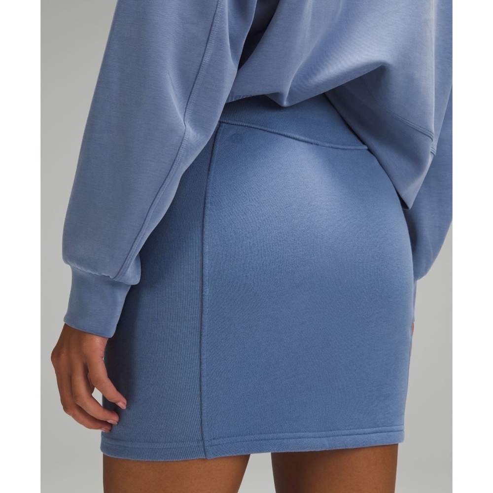 NWT Lululemon Scuba High Rise Mini Skirt Oasis Blue XS - Picture 5 of 8